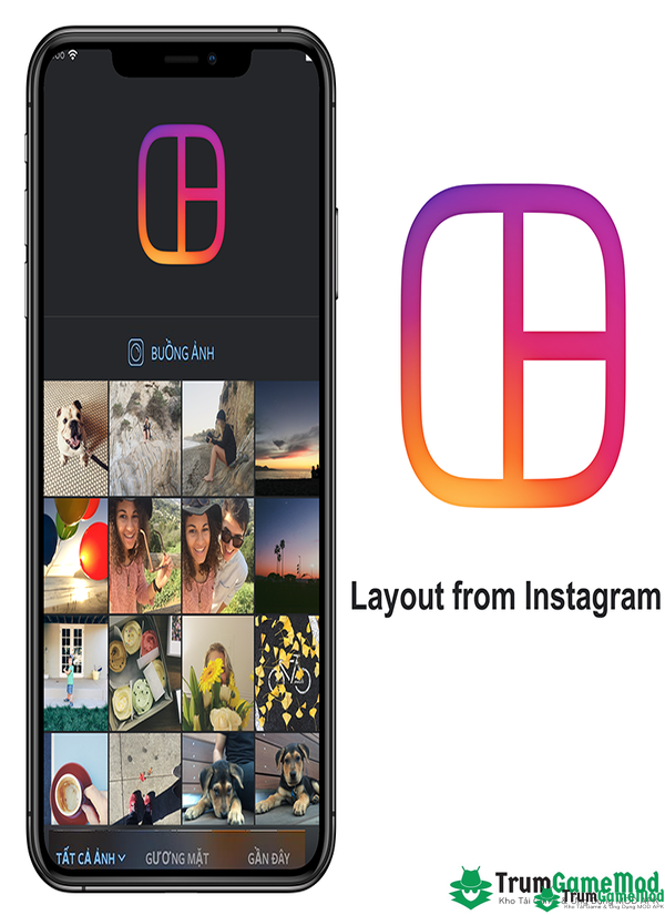 Layout from Instagram là phần mềm cho phép bạn sắp xếp và ghép nhiều ảnh