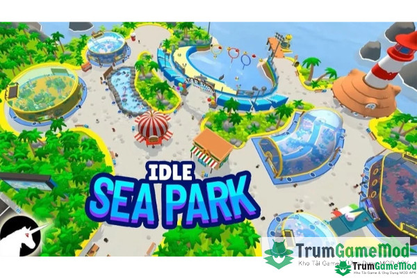 Tựa game Idle Sea Park với giao diện đẹp mắt 