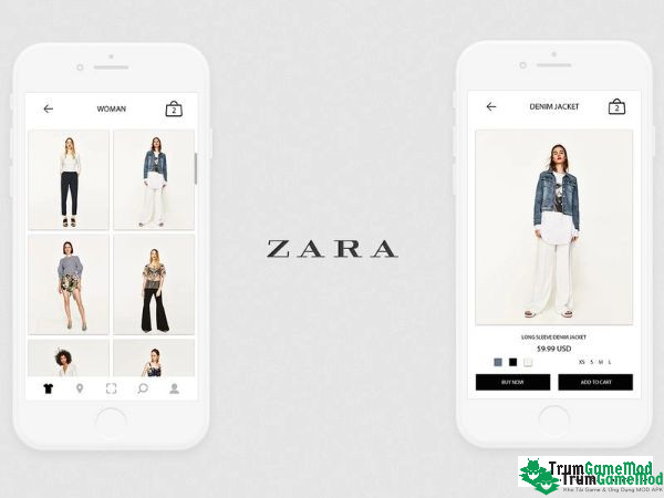 Zara - ứng dụng mua sắm trực tuyến chính thức của Zara