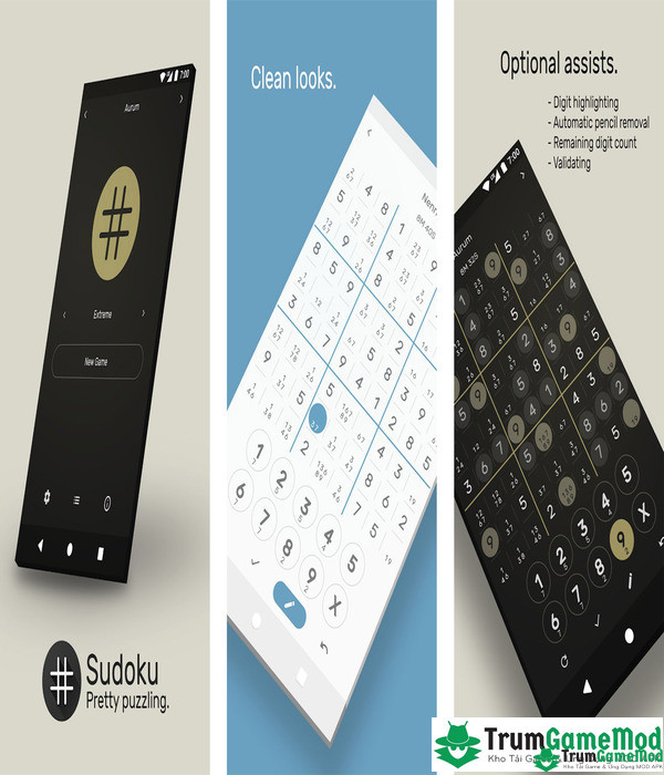 Sudoku - The Clean One là trò chơi giải đố hấp dẫn được Dustland Design phát hành