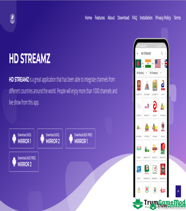 HD Streamz cung cấp cho người dùng vô số tính năng đặc sắc