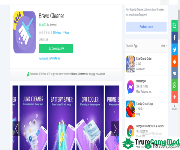Hướng dẫn tải ứng dụng “dọn rác” Bravo Cleaner cho điện thoại di động iOS, Android