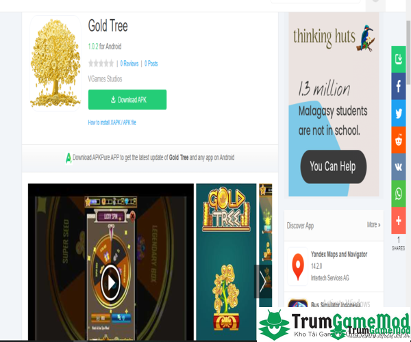 Hướng dẫn chi tiết các bước tải game Gold Tree cho điện thoại di động iOS, Android