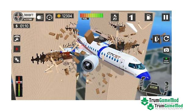 3 Plane Flight Crash Simulator Plane Flight - Crash Simulator