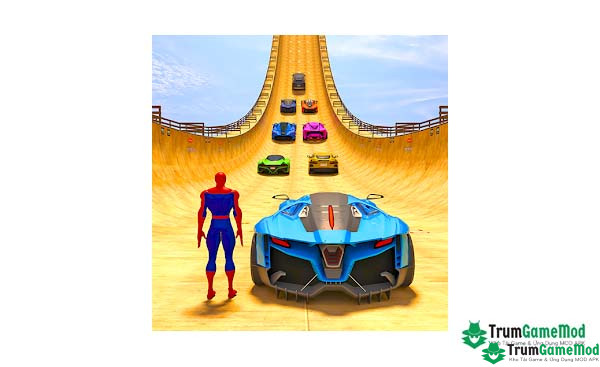 2 Superhero Car Mega Ramp Games Superhero Car: Mega Ramp Games