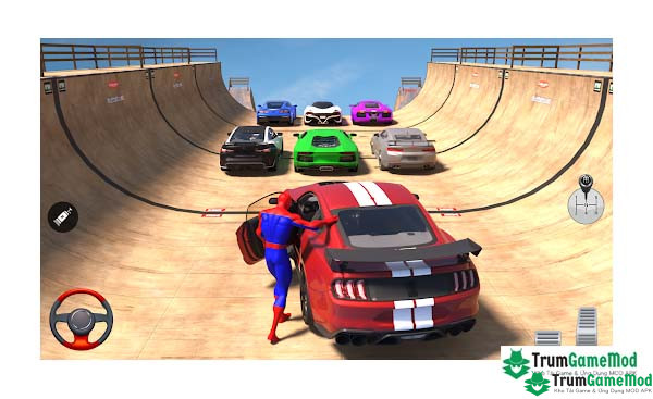 3 Superhero Car Mega Ramp Games Superhero Car: Mega Ramp Games