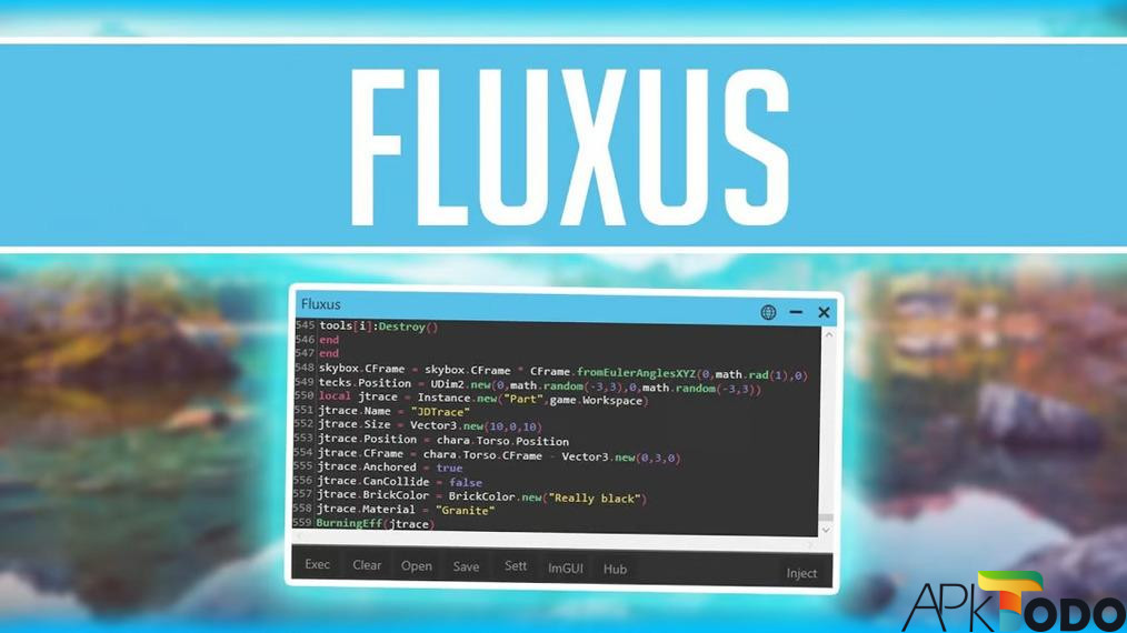 fluxus apk 2 Tải Fluxus APK Hack Roblox, Blox Fruits v41 mới nhất 2024