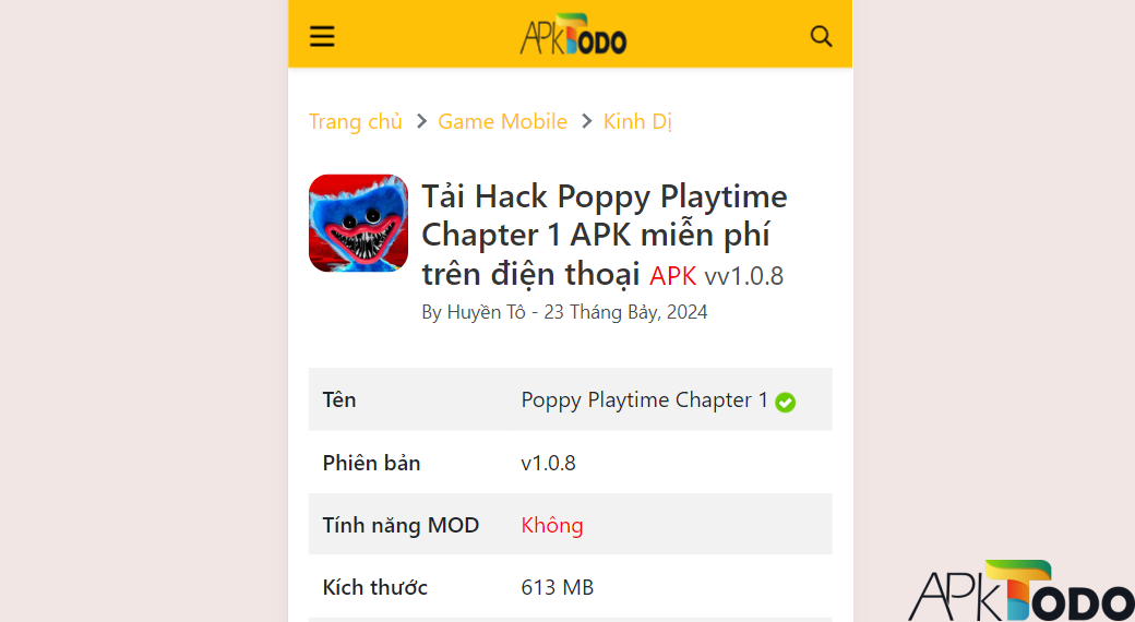 Screenshot 7 Tải Hack Poppy Playtime Chapter 1 APK miễn phí trên điện thoại